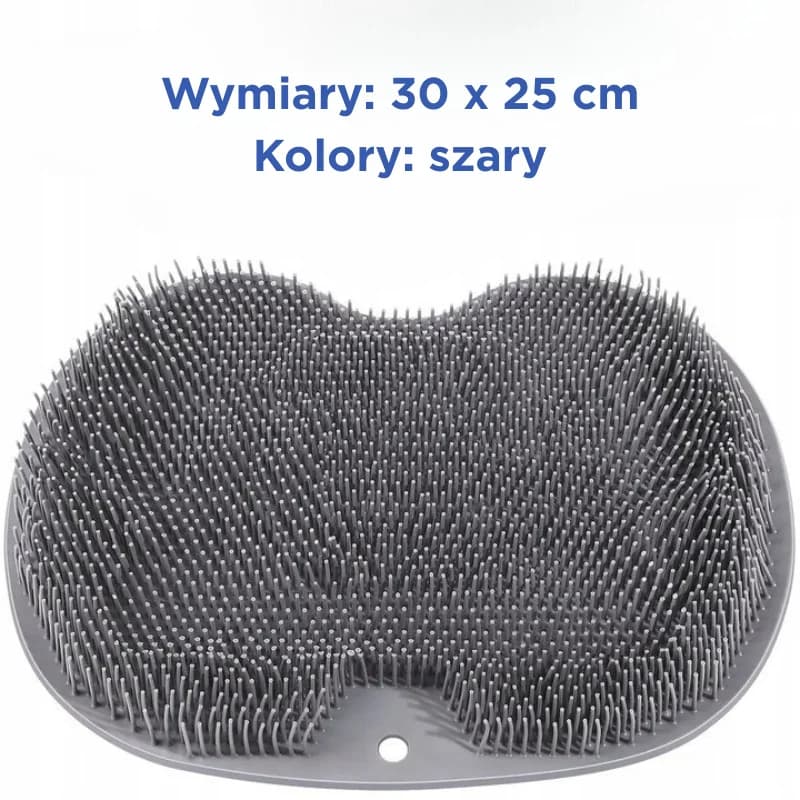 Silikonowa mata do mycia i masażu stóp - masuj i myj